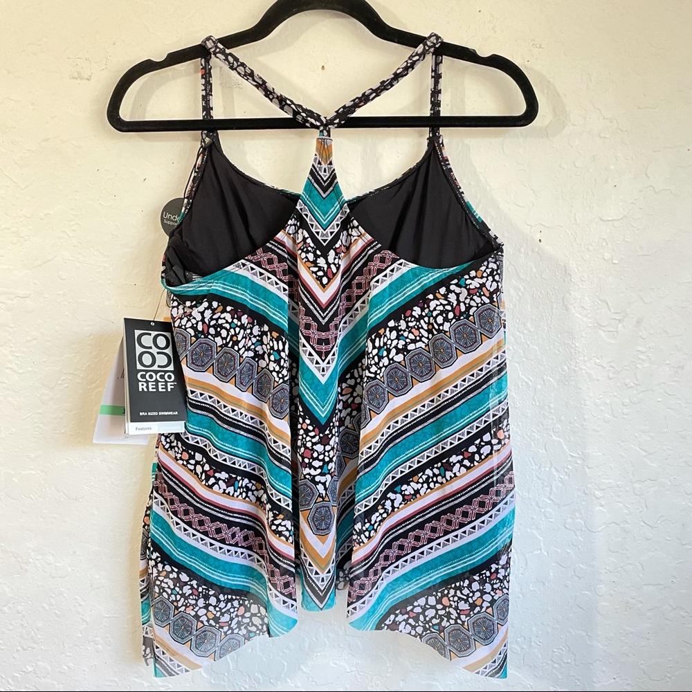 Coco Reef Wild Stripes Current Mesh Layer Tankini - Picture 8 of 16